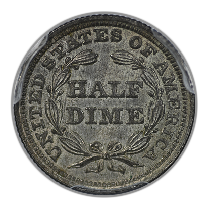 1853 Liberty Seated Half Dime H10C PCGS MS64+ CAC - Arrows