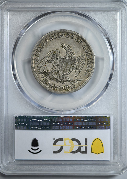 1838 Capped Bust Half Dollar 50C PCGS XF45 CAC