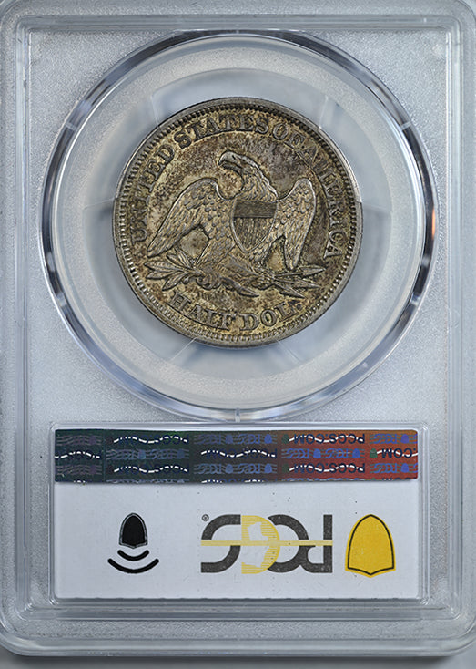 1855 Liberty Seated Half Dollar 50C PCGS AU58 CAC - Arrows