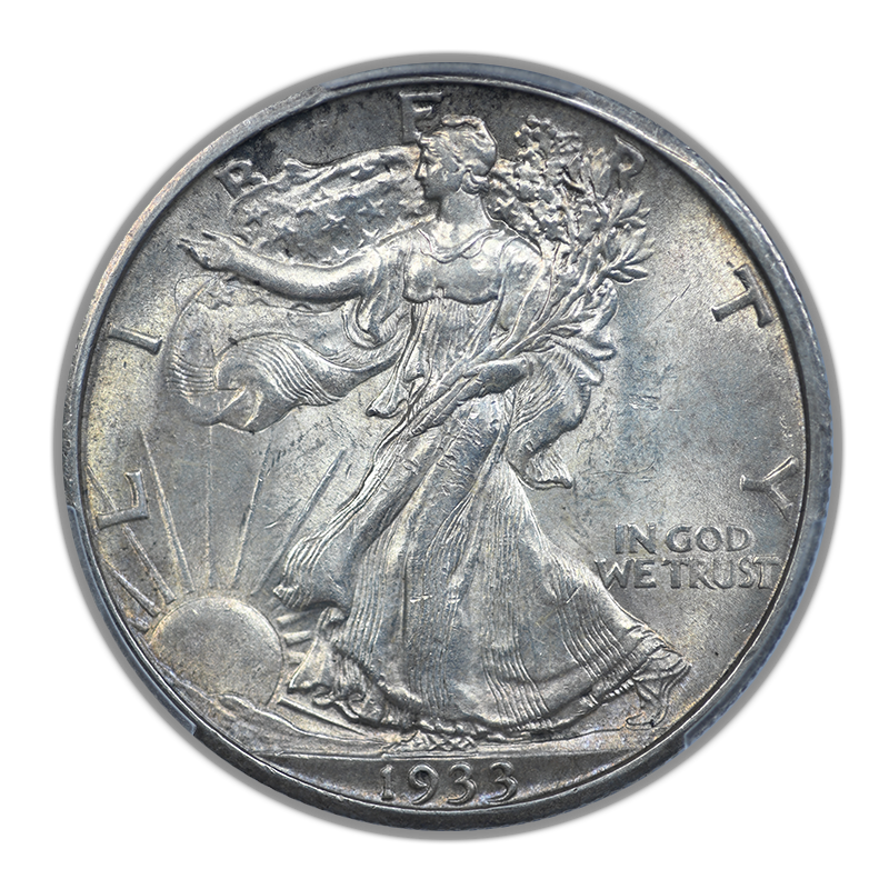 1933-S Walking Liberty Half Dollar 50C PCGS MS62