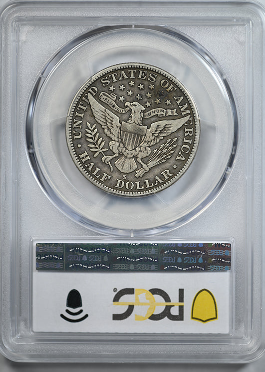 1915-S Barber Half Dollar 50C PCGS VF25