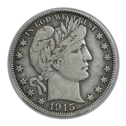 1915-S Barber Half Dollar 50C PCGS VF25
