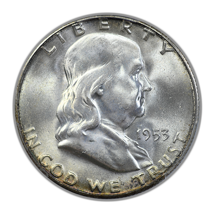 1953-S Franklin Half Dollar 50C PCGS MS65+