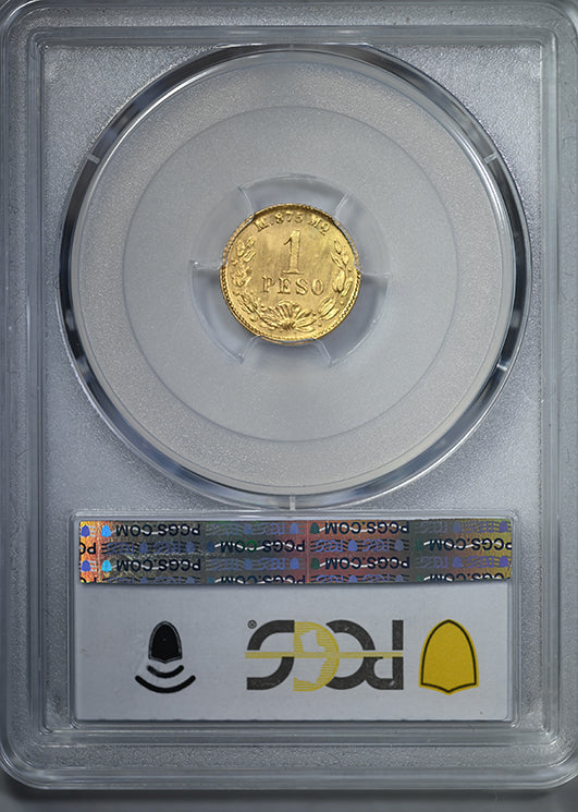 1894/3-Mo M Mexico Gold G1P Peso PCGS MS65 KM-410.5 Au