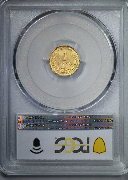1894/3-Mo M Mexico Gold G1P Peso PCGS MS65 KM-410.5 Au