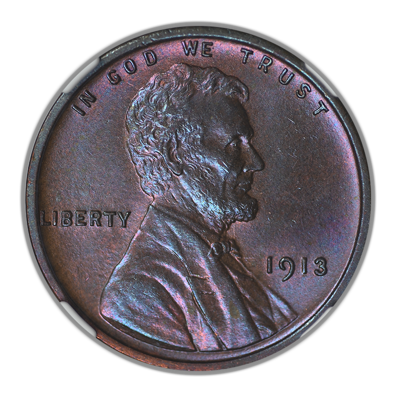 1913 Lincoln Wheat Cent 1C NGC MS65BN - TONED!