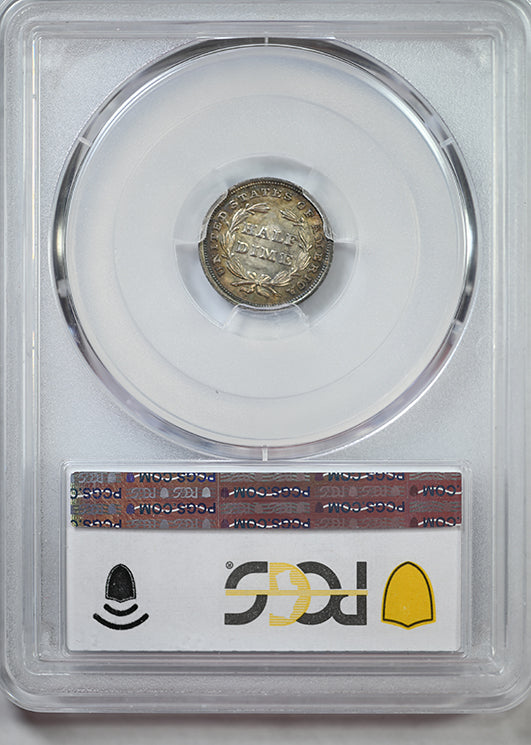 1838 Liberty Seated Half Dime H10C PCGS MS66+ Large Stars - TONED!