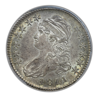 1811 Capped Bust Half Dollar 50C PCGS MS63 CAC - Small 8