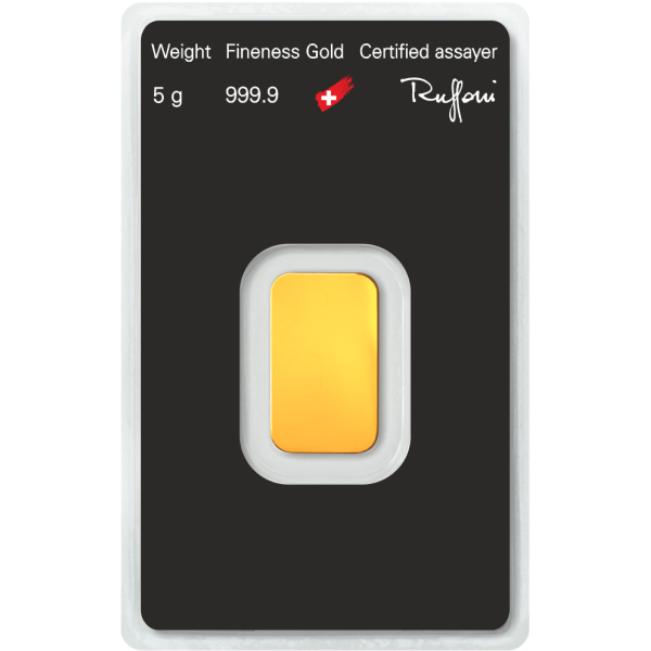 5 GRAM GOLD BAR ARGOR-HERAEUS