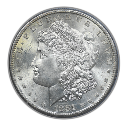 1881-S Morgan Dollar $1 PCGS Rattler MS65 CAC