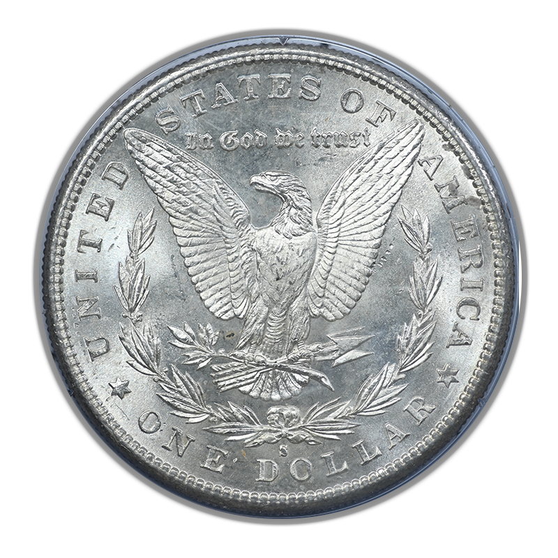 1881-S Morgan Dollar $1 PCGS Rattler MS65 CAC