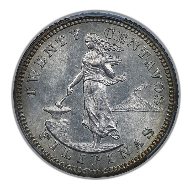 1904 U.S. Philippines 20C Centavos PCGS MS63