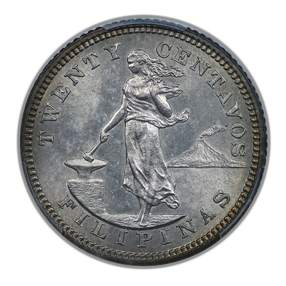1904 U.S. Philippines 20C Centavos PCGS MS63
