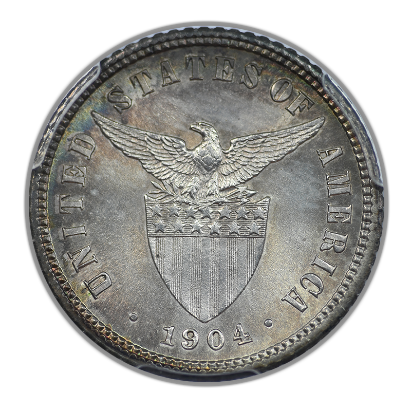 1904 U.S. Philippines 10C Centavos PCGS MS65