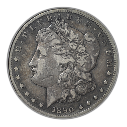 1890-CC Morgan Dollar $1 ANACS Soapbox VF20 VAM-5