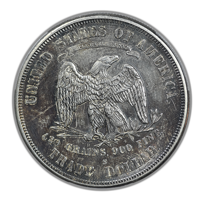 1875-S Trade Dollar T$1 PCGS Genuine AU Detail - Engraved