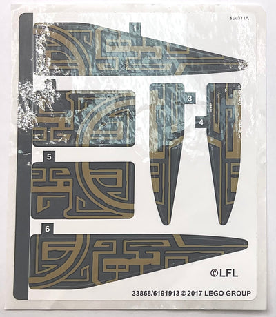 Sticker Sheet for Set The Arrowhead, 75186 - (33868/6191913), Part# 75186stk01