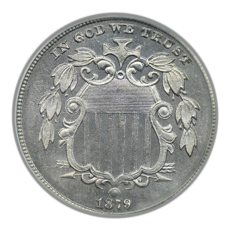 1879 Proof Shield Nickel 5C PCGS PR65 CAC OGH
