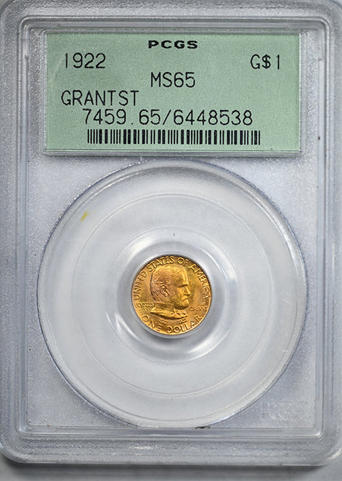1922 Grant with Star Classic Commemorative Gold Dollar G$1 PCGS MS65 OGH