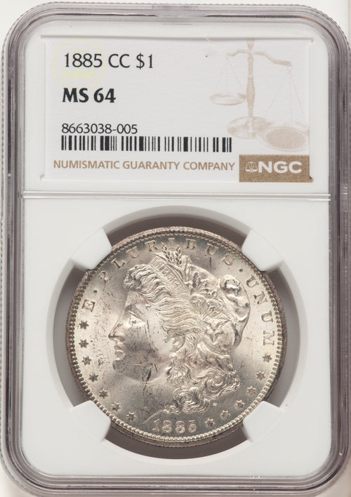 1885-CC Morgan Dollar NGC MS64
