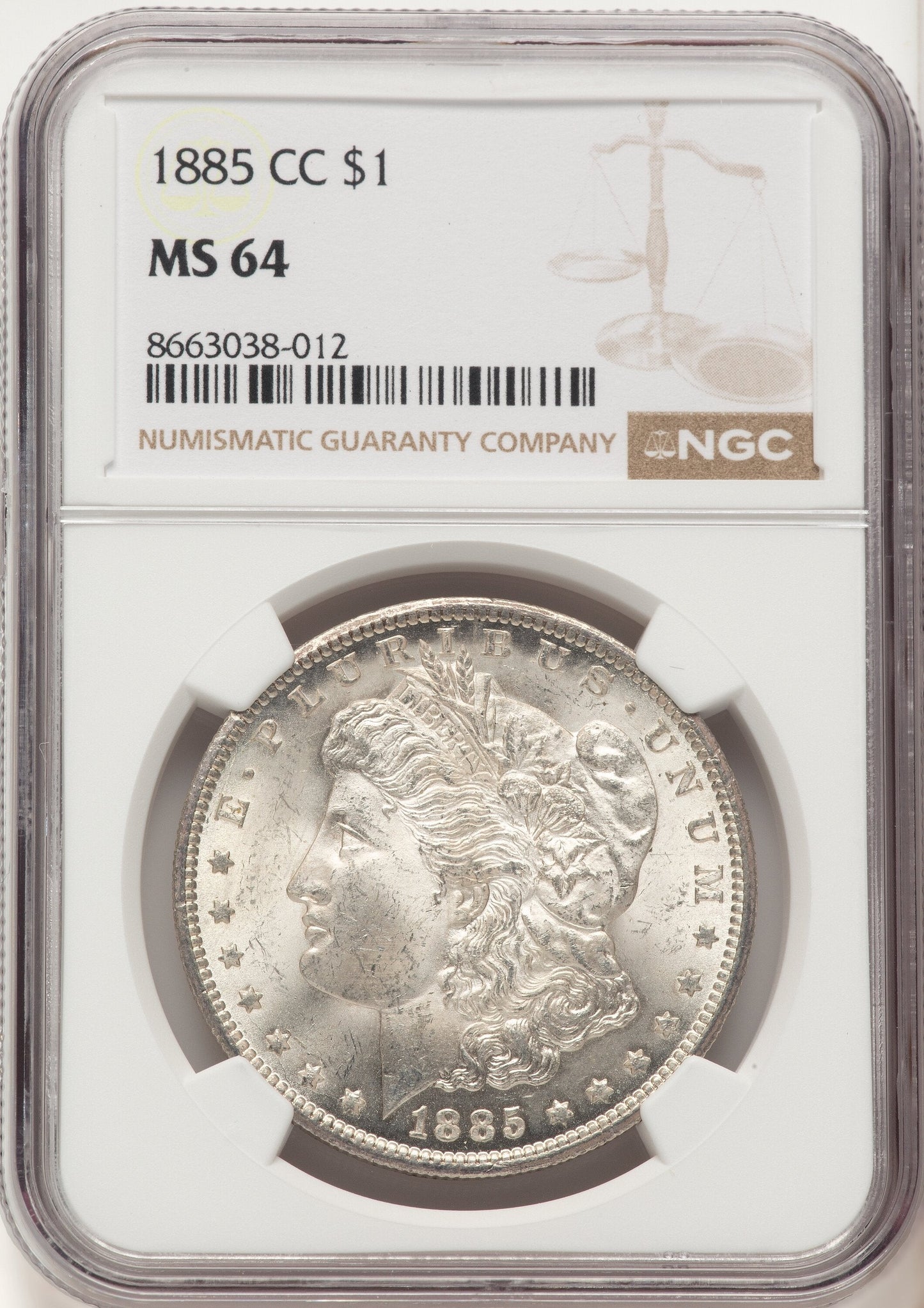 1885-CC Morgan Dollar NGC MS64