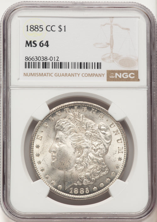 1885-CC Morgan Dollar NGC MS64