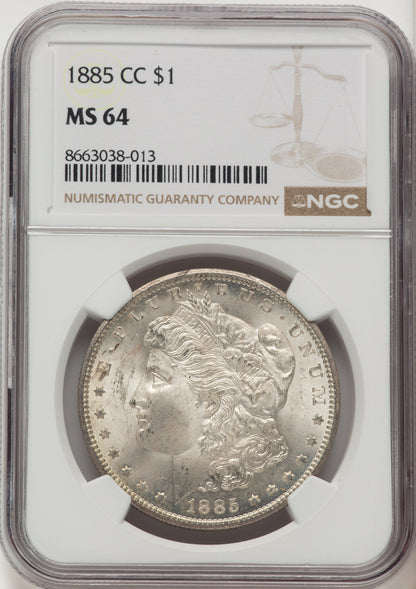 1885-CC Morgan Dollar NGC MS64