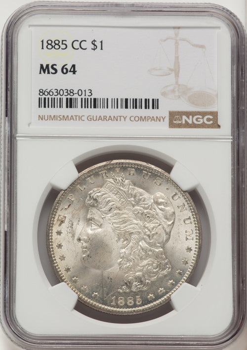 1885-CC Morgan Dollar NGC MS64