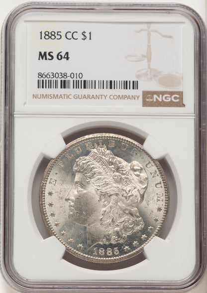 1885-CC Morgan Dollar NGC MS64