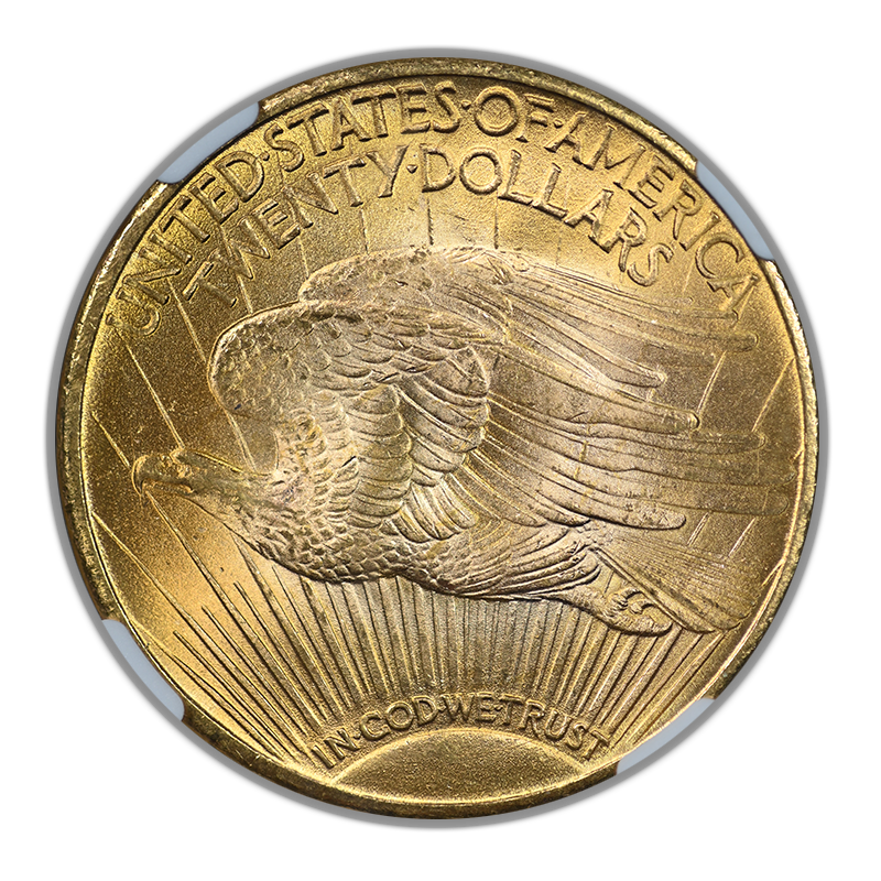 1924 Saint Gaudens Gold Double Eagle $20 NGC MS66+