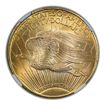 1924 Saint Gaudens Gold Double Eagle $20 NGC MS66+