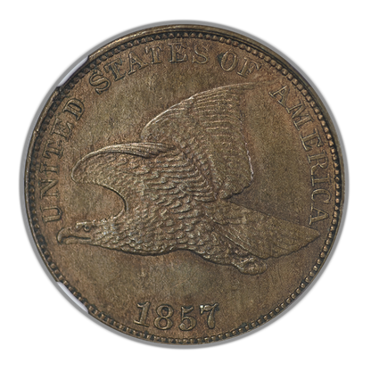 1857 Flying Eagle Cent 1C NGC MS63