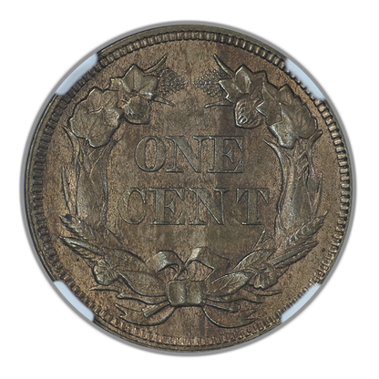 1857 Flying Eagle Cent 1C NGC MS63