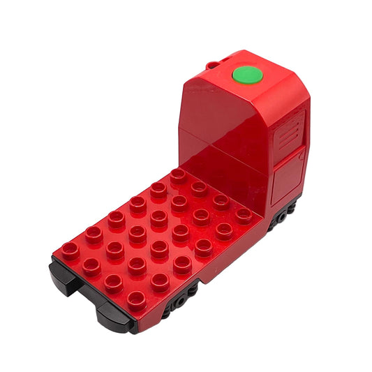 Duplo, Train Passenger Locomotive Base with Black Battery Compartment, Light Bluish Gray Wheels, Part# 5135c01