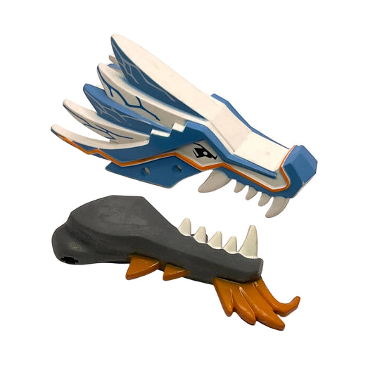 Ninjago® Ice Dragon Head Jaw Upper and Lower, Part# 93070pb01 + 93072pb01