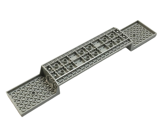 Train Base 6x34 Split-Level with Bottom Tubes and Hole at Each End, Part# 2972b
