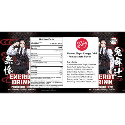 Demon Slayer Pomegranate Energy Drink