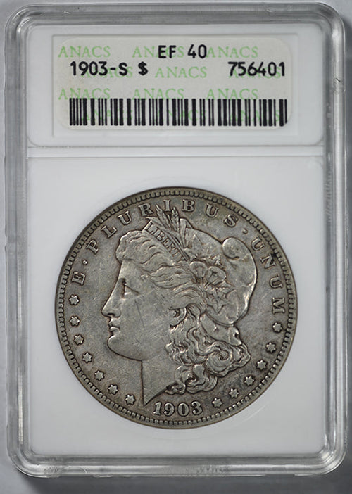 1903-S Morgan Dollar $1 ANACS Soapbox XF40