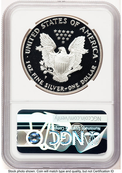 1994-P Proof Silver Eagle 1 oz Mike Castle NGC PF70