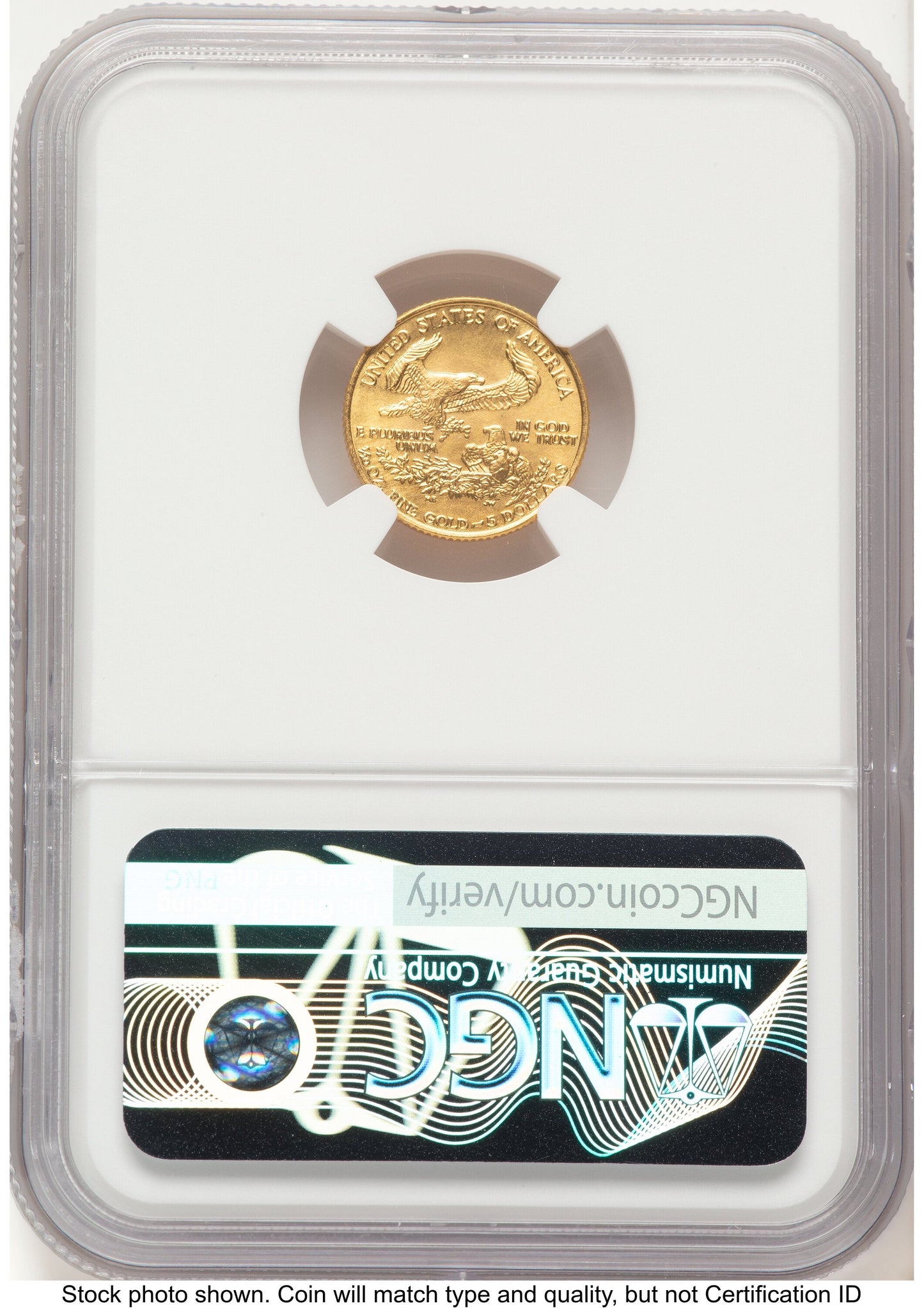 1987 Gold Eagle 1/10 oz Mike Castle NGC MS70