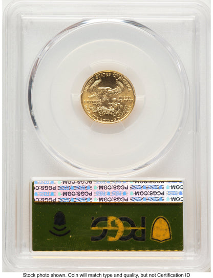 1990 Gold Eagle 1/10 oz Gold Foil PCGS MS70