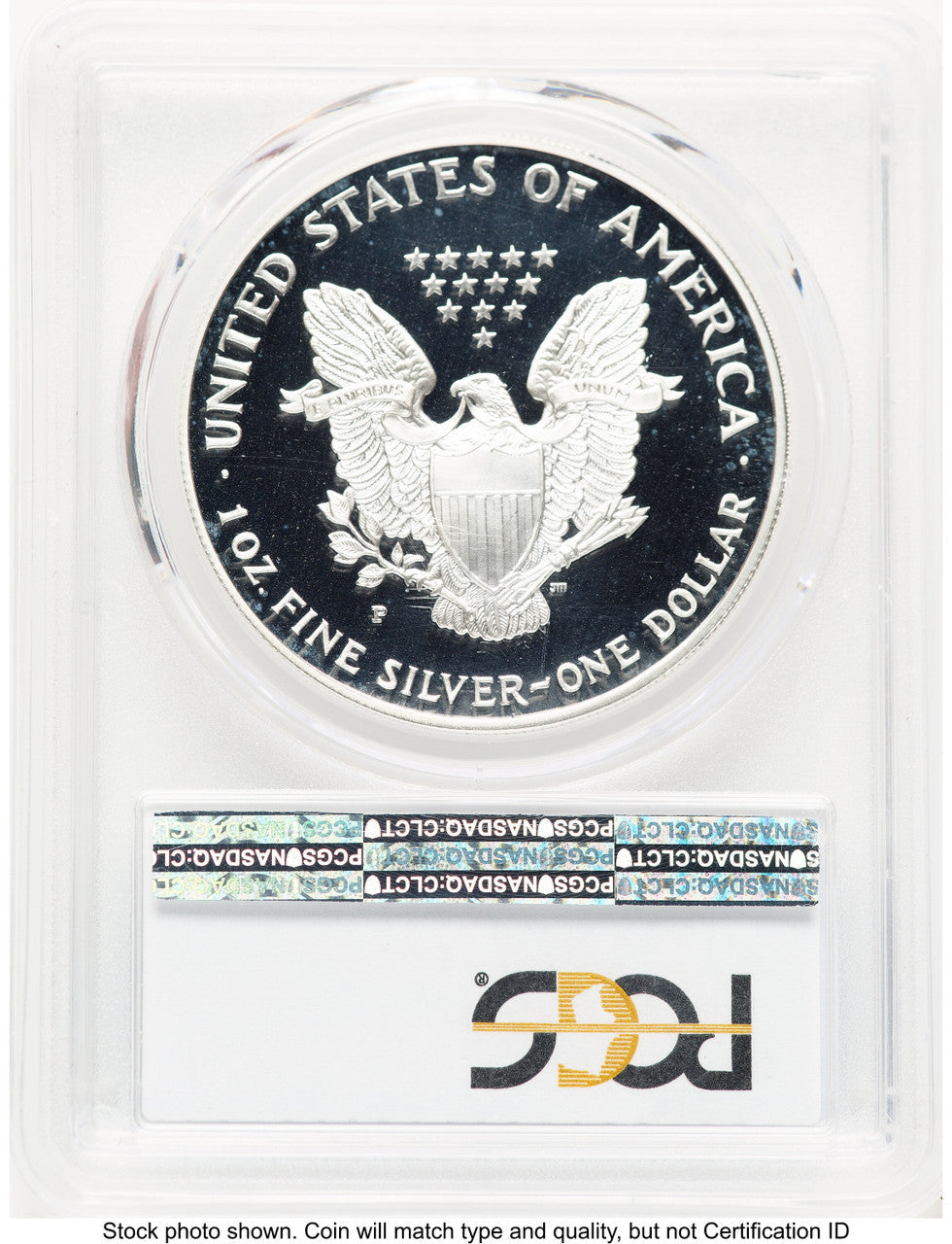 1994-P Proof Silver Eagle 1 oz Blue Gradient PCGS PR70