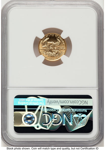 1993 Gold Eagle 1/10 oz NGC MS70 Ed Moy