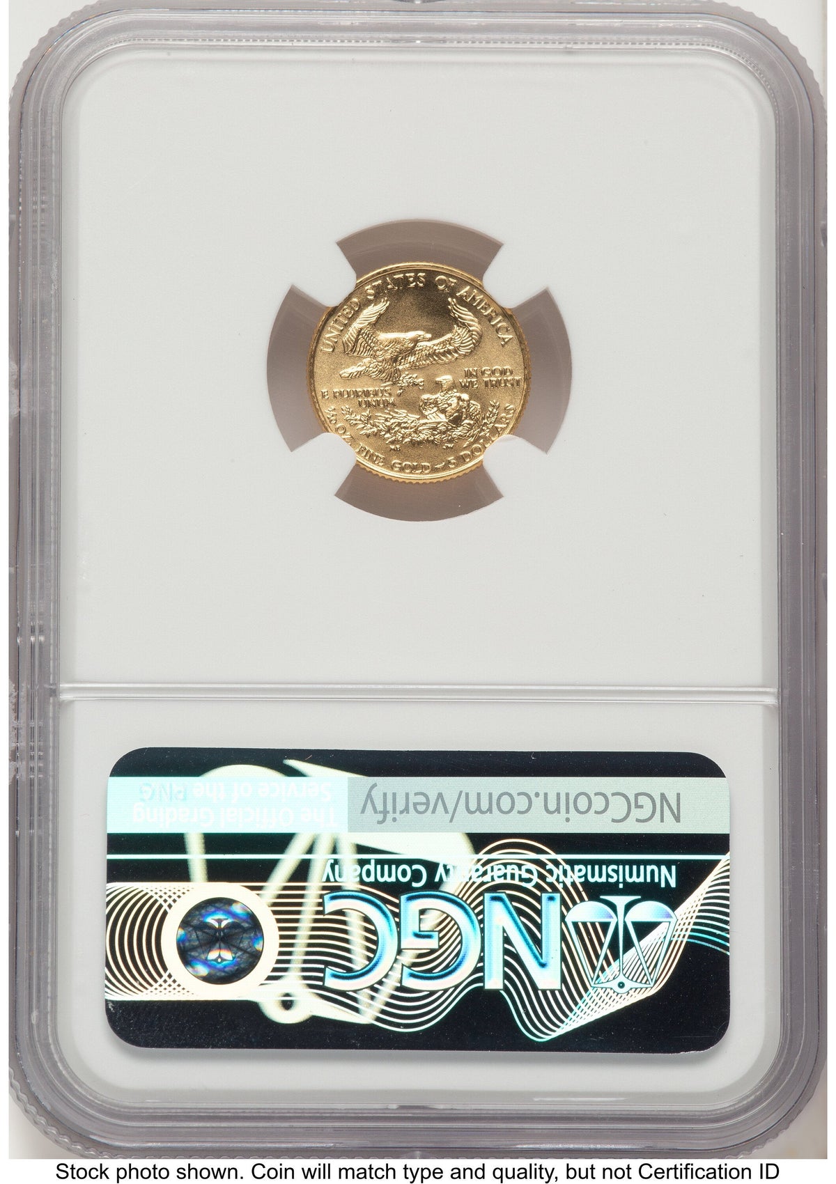 1992 Gold Eagle 1/10 oz Mike Castle NGC MS70