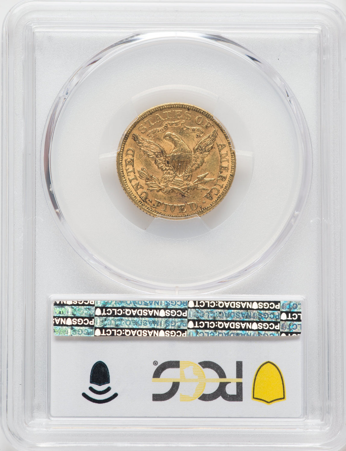 1873 $5 Closed 3 Liberty Half Eagle PCGS MS61