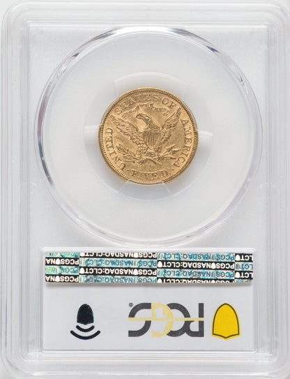 1873 $5 Closed 3 Liberty Half Eagle PCGS MS61