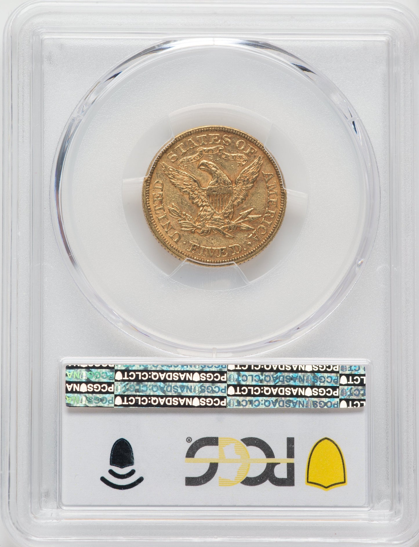 1873 $5 Closed 3 Liberty Half Eagle PCGS MS61