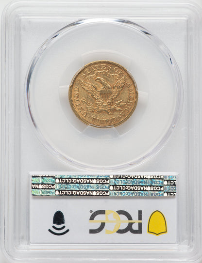 1873 $5 Closed 3 Liberty Half Eagle PCGS MS61
