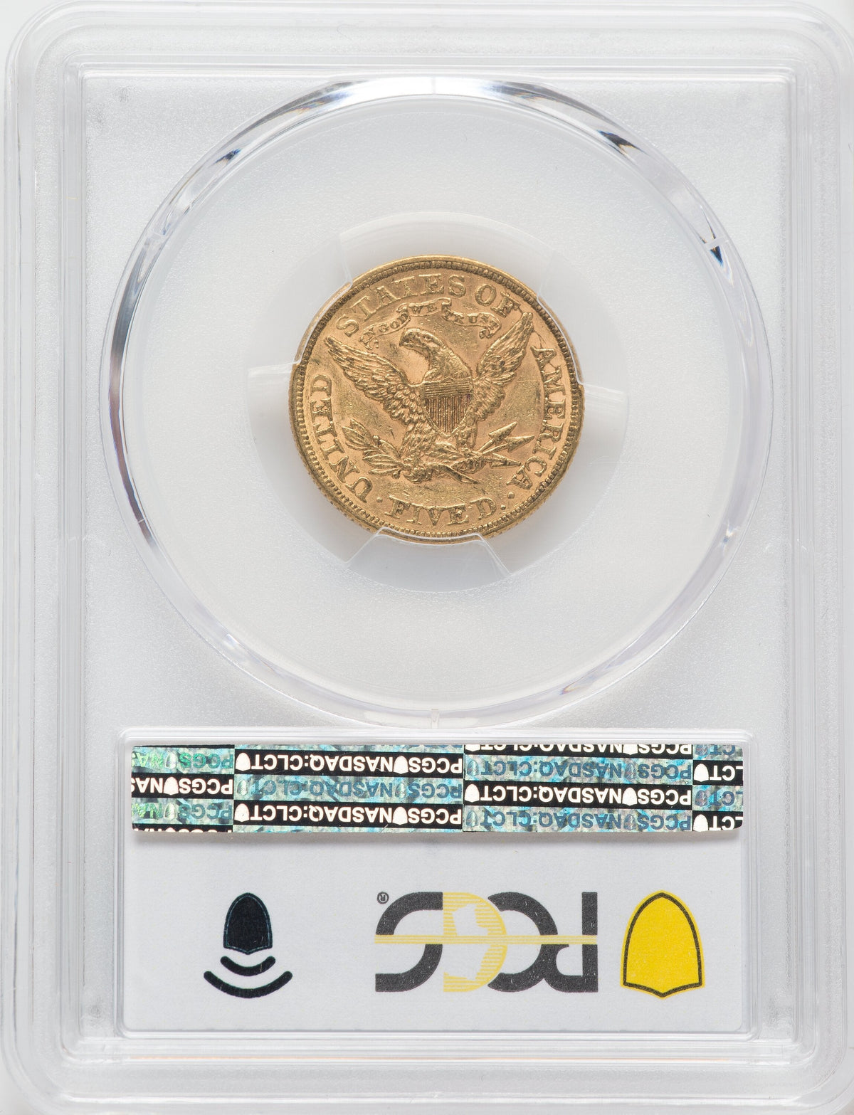 1873 $5 Closed 3 Liberty Half Eagle PCGS MS61