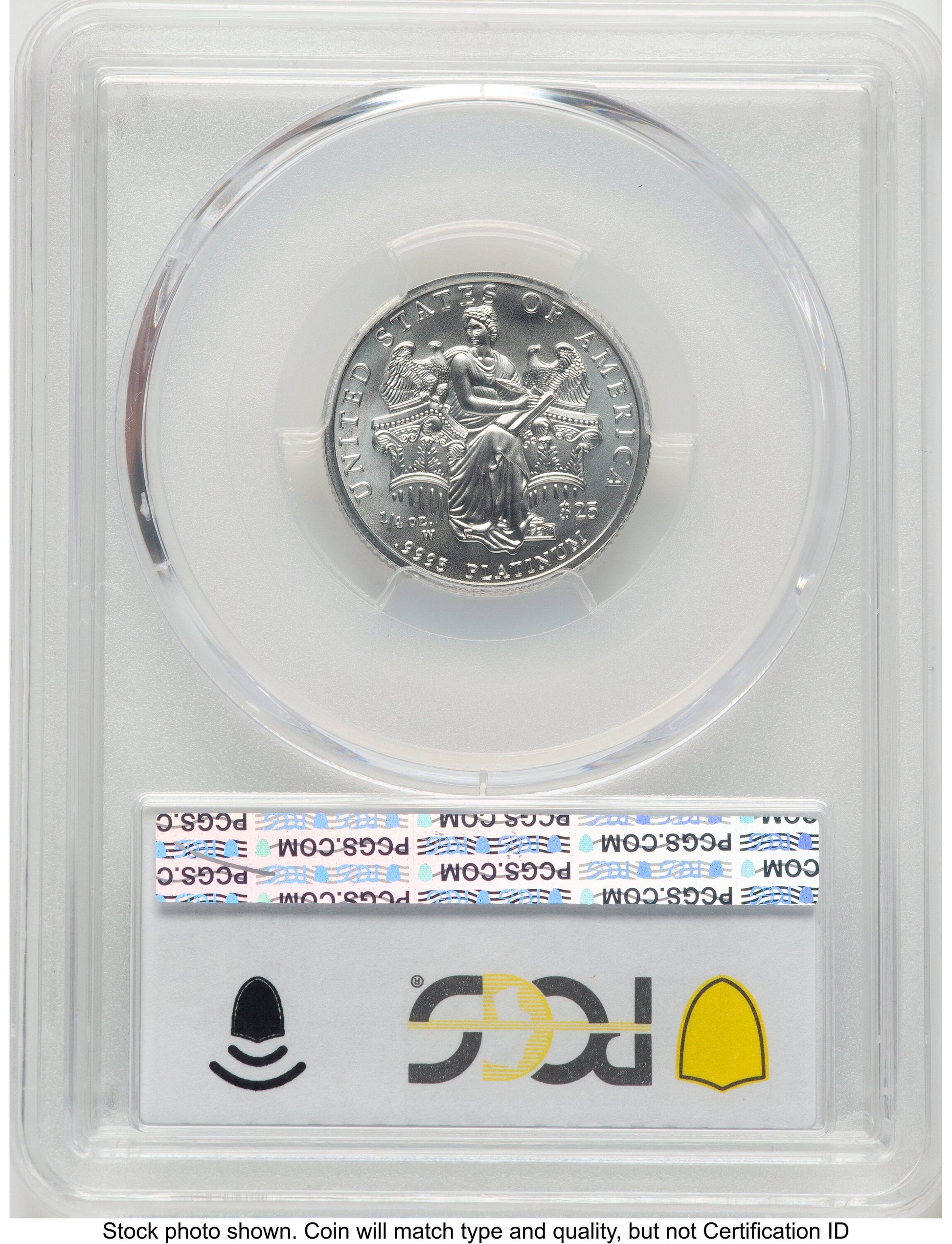 2006-W Burnished Platinum Eagle 1/4 oz FS Blue Gradient PCGS MS70